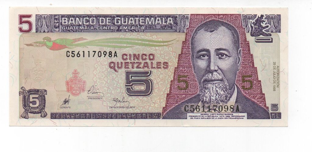 GUATEMALA DEL AÑO 1998 DE 50 QUETZALES